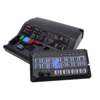 portada_0s400-1766 Sirena Vehicular de 200W de Potencia, Programable, Con Controlador de Panel Deslizante de 19 botones, indicador de flecha de tráfico de 6 LED, 12 Salidas Auxiliares