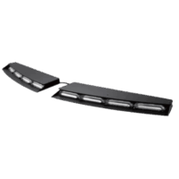 Barra de luces para interior tipo visera, SAE, 12 Vcc, Soporte Universal