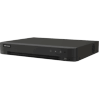 DVR 16 Canales TURBOHD + 16 Canales IP / 8 Megapixel (4K) / Audio Bidireccional / ACUSENSE / Audio Bidireccional / 1 Bahía de Disco Duro / Salida de Video en Full HD / H.265+