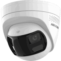 [PROTECCIÓN ACTIVA] Turret IP 6Megapixel / 2 Lentes de 2.8 mm (Imagen Panorámica 180°) / 30 mts IR / Exterior IP67 / Luz Intermitente y Alerta de Audio / Audio Bidireccional / ACUSENSE / WDR 120 dB / Micro SD