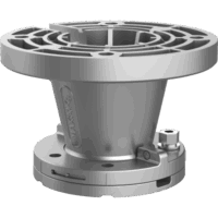 Montaje de Techo Tipo Tubo de 10 cm de Largo para Domos PTZ