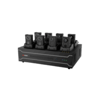 Estación de Acoplamiento para Cámaras Corporales DS-MH4172I / Carga y Recopilación de Datos para 8 Cámaras / 4 HDD de 2 TB a 6 TB / Interfaz USB 3.0 y Ethernet / Compatible con Windows 10