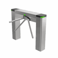 Torniquete Estético Trípode Bidireccional de Acero Inoxidable / 3 Millones de Ciclos MCBF / Interior y Exterior Protegido / LEDs indicadores de Entrada y Salida /Tipo Puente