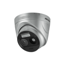 (HikFire) Cámara IP Turret de Detección Térmica de Incendios / Detección de Llamas y Temperaturas Anormales / 4 Megapíxel (Lente Óptico) + 1 Megapíxel (Lente Térmico) / Compatible con Hik-Connect