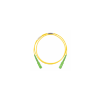 Jumper de Fibra Optica Monomodo 9/125 OS2, SC/APC-SC/APC Simplex, OFNR (Riser), Color Amarillo, 5 Metros