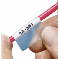 portada_0s400-2571 Casete de 50 Etiquetas Autolaminadas de 25.4 x 165.1 mm, para Cables de 12.1 a 40.4 mm de Diámetro, Área de Impresión Color Blanco