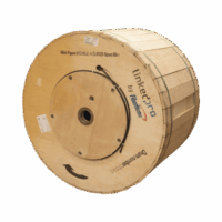 Carrete de 4 km de Fibra Óptica Aérea Mini Figura 8, G.652D, Monomodo de 6 Hilos, Exterior, Span 80, Loose Tube