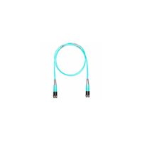 Jumper de Fibra Óptica Multimodo 50/125 OM4, SC-SC Duplex, OFNR (Riser), Color Aqua, 3 Metros