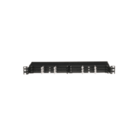 Panel de Distribución de Fibra Óptica, Acepta 18 Cassettes HD Flex™ en 4 Espacios, Hasta 144 Fibras, 1 UR