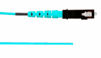 Pigtail de Fibra Óptica SC Simplex, Multimodo OM3 50/125, 900um, Color Aqua, 2 Metros