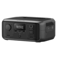 EcoFlow River 3 | Estación de Energía Portátil 245Wh Litio LFP / 2 AC 300 W (Max. 550W) / 1 USB-C 100W / 2 USB -A 12W / Cargador de Coche 8A a 12 o 24V / Conectividad WiFi y Bluetooth (App) / Carga Solar 110W Max.