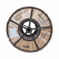 Carrete de 4 Km Fibra Óptica Aerea Figura 8 Armada Antirroedor G.652D, Monomodo de 6 Hilos, Exterior, Span 120