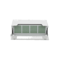 Distribuidor de Fibra Óptica para 144 empalmes, con 144 acopladores SC/APC y 144 pigtails, 19", 5 UR