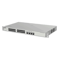Switch Administrable PoE Capa 2+ Plus, con 24 puertos Gigabit PoE 802.3af/at + 4 SFP+ para fibra 10Gb, gestión gratuita desde la nube, 370w