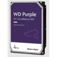 Disco Duro WD Purple Surveillance / 4TB / SATA 6Gb/s / 3.5" / Tecnología AllFrame / 180TB año Workload / Soporte 64 Cámaras HD / 16 Bays / Componentes Anti-Corrosión / 3 Años Garantía