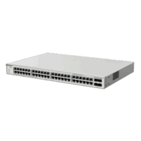 Switch Administrable PoE Capa 2+ Plus, con 48 puertos Gigabit PoE 802.3af/at + 4 SFP+ para fibra 10Gb, gestión gratuita desde la nube, 370w