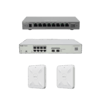 Solución Completa de Red para hasta 200 Clientes y hasta 4 servicios de Internet., Ideal para Iniciar un Proyecto de Hotelería u Oficina