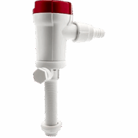 Bomba Livewell 605FC 12V DC / 1100 GPH (Galones Por Hora) / Conexión Straight Seacock / Doble Puerto de Entrada / Protección Anti-Aire / Cartucho Motor Extraíble