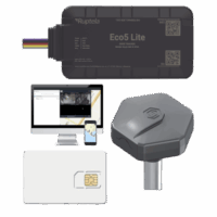 Rastreador Vehicular y Monitoreo de Flota / BLE 5.0 y GNSS / LTE CAT1 y LTE-M con Respaldo 2G / GNSS U-blox / MiKado IP54 / -20 °C a +40 °C / Acelerómetro de 3 Ejes / Suministro 9-32 V / Batería Interna