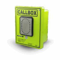 Callbox HD Series / Intercomunicador Bidireccional / 800mW-2W Potencia Transmisión / Audio Ajustable / Enclosure Fibra de Vidrio / Vandal-Resistente / IP65 / Mensajes de Voz Grabables / Control de Acceso por Relay / Sensor Input