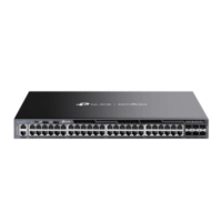 Switch Omada L3 SDN Administrable / 48 puertos Gigabit y 6 puertos SFP+ / Funciones RIP, VRRP, Servidor DHCP / Administración centralizada OMADA / Fuente Redundante