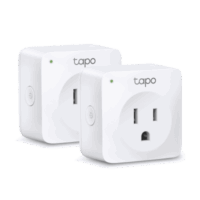 Mini tomacorriente inteligente Wi-Fi, 100 - 120V~, 50/60Hz, 15.0A, compatible con Amazon Alexa y Google Assistant, color blanco.