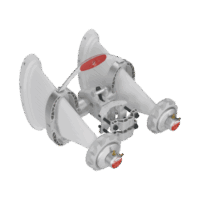 Antena Sectorial Asimétrica de 90° 4900 - 7125 MHz, 15 dBi con soporte mejorado, listas para TwisPort sin pérdida