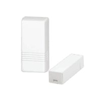 Transmisor Inalámbrico para Puerta/Ventana Serie 5800 / Carcasa Blanca o Marrón / Terminales Cableados Loop 1 / Reed Switches Laterales Loop 2 / Transmisión Supervisora, Sabotaje y Batería Baja / Batería Litio 3V / Progr