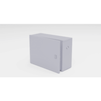 Gabinete para instalación de 1 Batería , Fabricado en Lámina Galvanizada, Accesorios para poste (No incluidos)