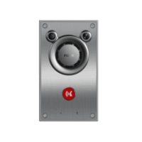 Video/ Intercomunicador IP, Altavoz 10W, 2 relevadores con botón para llamada, anti-vandálico, IP66 e IK10, PoE