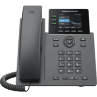 Teléfono IP Grado Operador / 3 Líneas / 12 Botones Virtuales Multiuso / Pantalla LCD 2.8 Pulgadas / Puertos Gigabit con PoE / Audio HD / Compatible con GDMS