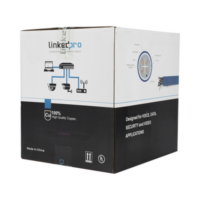 Bobina de cable de 305 metros Cat6+ Blindado F/UTP, CM, CALIBRE 23 ALTO RENDIMIENTO, ETL,UL, color azul, super flexible, para aplicaciones de video vigilancia, video HD, y redes de datos. Uso interior.
