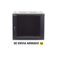 Gabinetes PRECISION, Con Puerta Perforada, de 19in, 6UR, 450mm de Profundidad, Color Negro