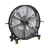 Ventilador Industrial Móvil Ultra Silencioso de 1.5 m y 127 Vca, Ideal para Almacenes, Hangares, Líneas de Producción, Gimnasios