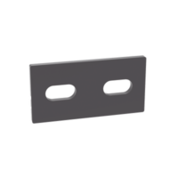 Kit de 12 Piezas de Barra de Empalme de 2 Orificios, Para Fabricación de Curvas con Charola Wire Basket en Campo, Color Negro