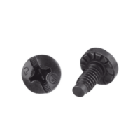 Tornillo de Unión a Tierra Con Formación de Rosca, #12-24 x 1/2, Color Negro, Bolsa de 100 Piezas