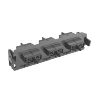 Placa acopladora de Fibra Óptica Quick-Pack, Con 3 Conectores SC Duplex (6 Fibras), Negro