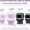 Cargador Mini GaNRobot 30W serie UNO | 1 USB-C de Carga Rápida | Tecnología GaN II | Multiprotocolo PD/QC/SCP/FCA | Carga Inteligente | Pantalla LED | Zapato Magnético Extraíble | Thermal Guard | Color Lila.