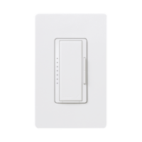Atenuador (dimmer) un solo polo / multilocacion 120V /INC 1000W / 800W MLV, color blanco No requiere neutro.