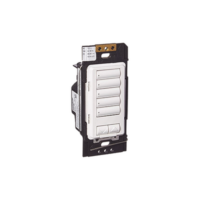 (RadioRA2) Botonera 5 botones hibrida, requiere cable neutro para el control del circuito.