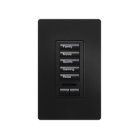 (RadioRA2) Teclado seetouch 5 botones, 2 botones subir/bajar, programe escenas diferentes en cada botón.