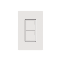 (RadioRa3) Botonera Sunnata Blanco 2 escenas para Radio RA3, programe escenas diferentes en cada botón.