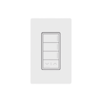 (RadioRa3) Botonera Sunnata Blanco 3 escenas y 2 botones subir/bajar para Radio RA3, programe escenas diferentes en cada botón.