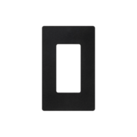 Tapa Color Negro Satin para interruptor o dimmer Lutron, 1 gang, limpio y moderno