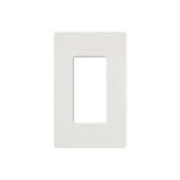 Tapa Color Blanco Satin para interruptor o dimmer Lutron, 1 gang, limpio y moderno