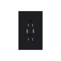 Tomacorriente 15A,con salida de carga USB