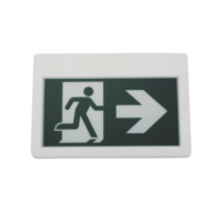 Letrero LED de Señalización de salida "Hombre Corriendo"/ Alto brillo / Uso en pared, lateral o techo / Batería de Respaldo Incluida con hasta 120 minutos de duracion