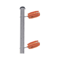 Aislador de color Naranja para postes de esquina de alta Resistencia con Anti UV de uso en cercos eléctricos