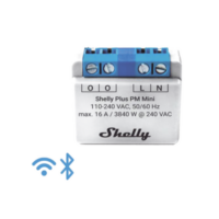 El medidor de potencia más pequeño, inteligente con Wi-Fi, medición de consumo, 1 canal 16A,