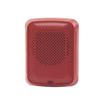 Bocina para Montaje en Pared, Color Rojo, Nuevo Diseño Moderno y Elegante y Menor Consumo de Corriente